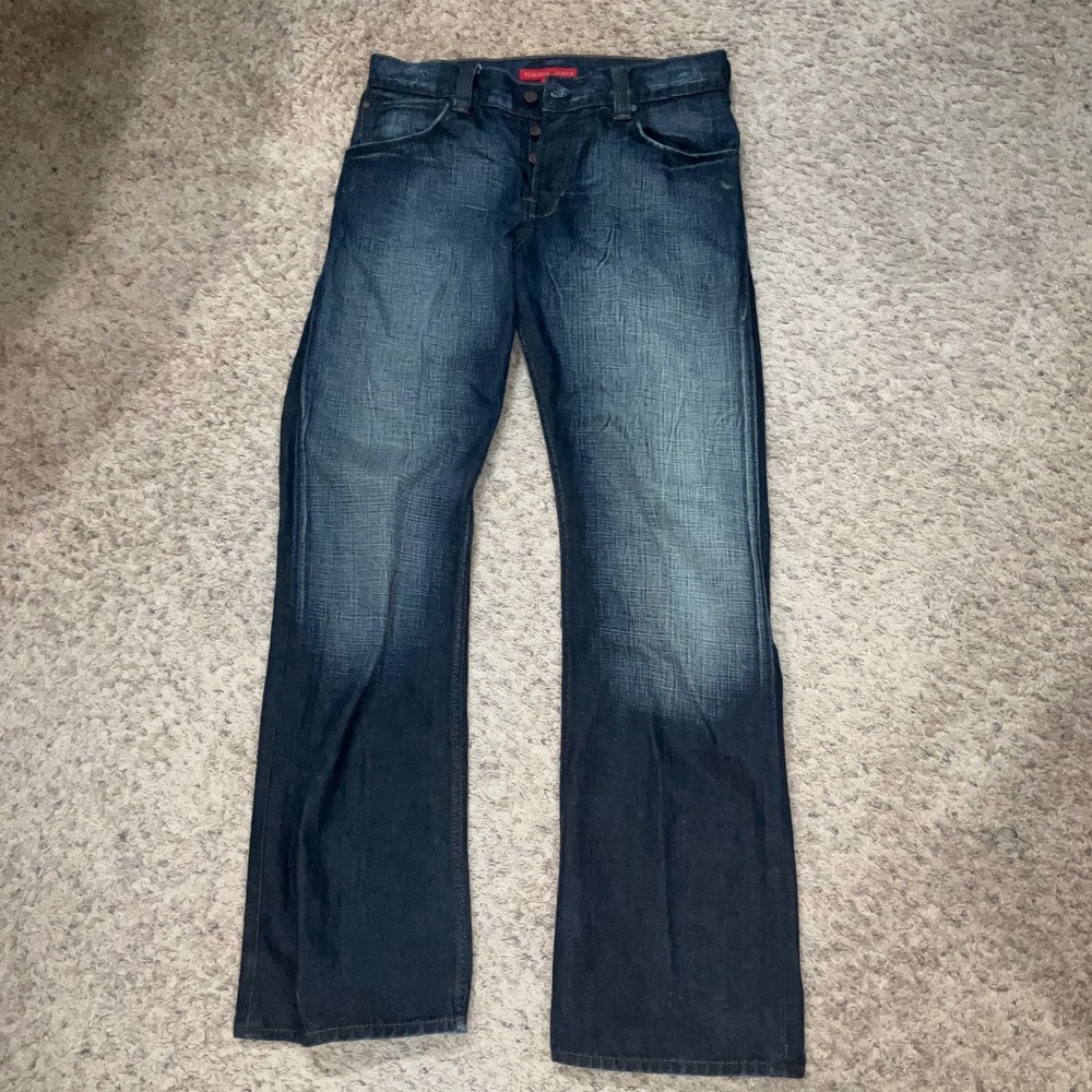 Vintage f.c.🇬🇧u.k. Deep Wash Denim Jeans with Copper Button Fly New Without🏷️